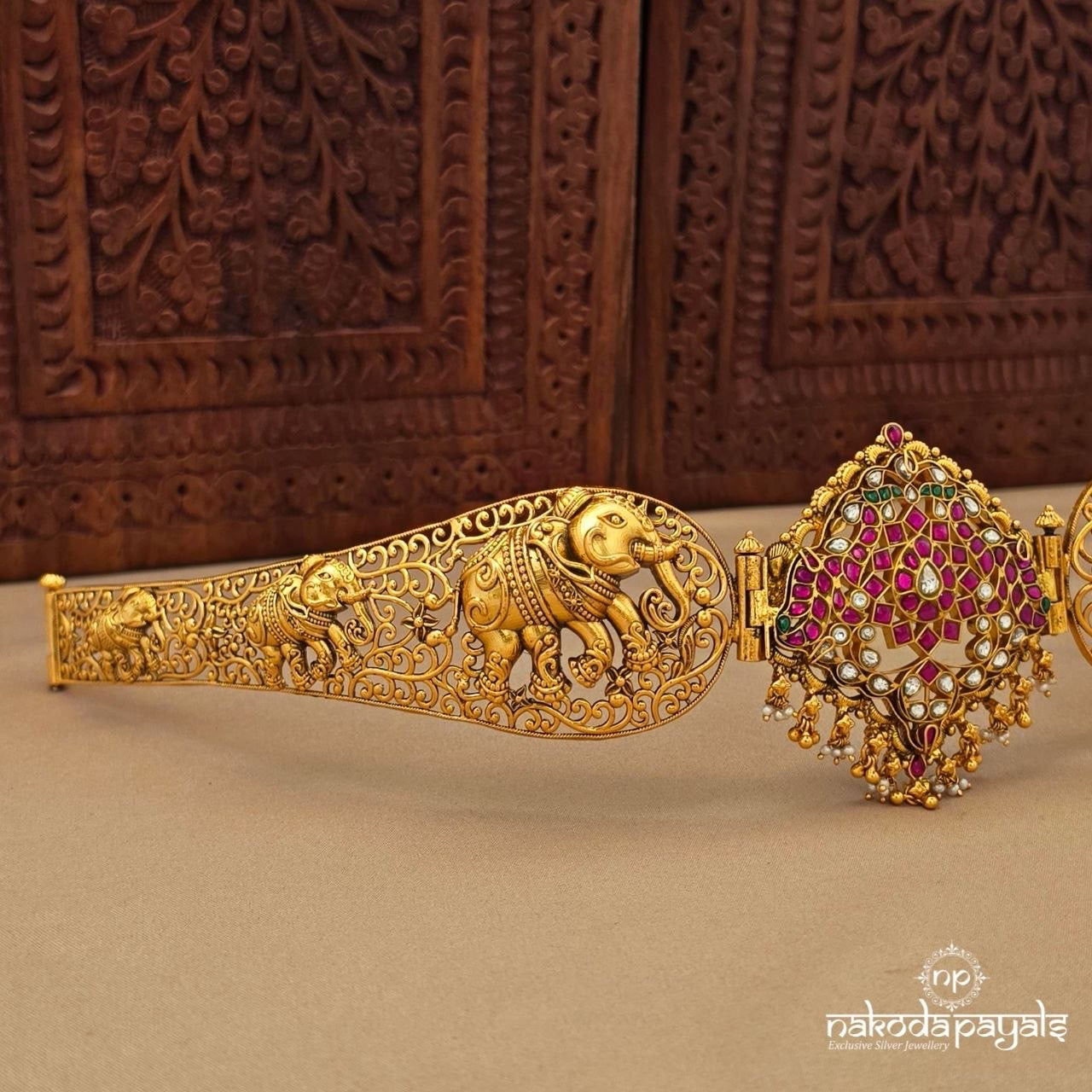 Divine Elephant Kundan Waistbelt (D0264)