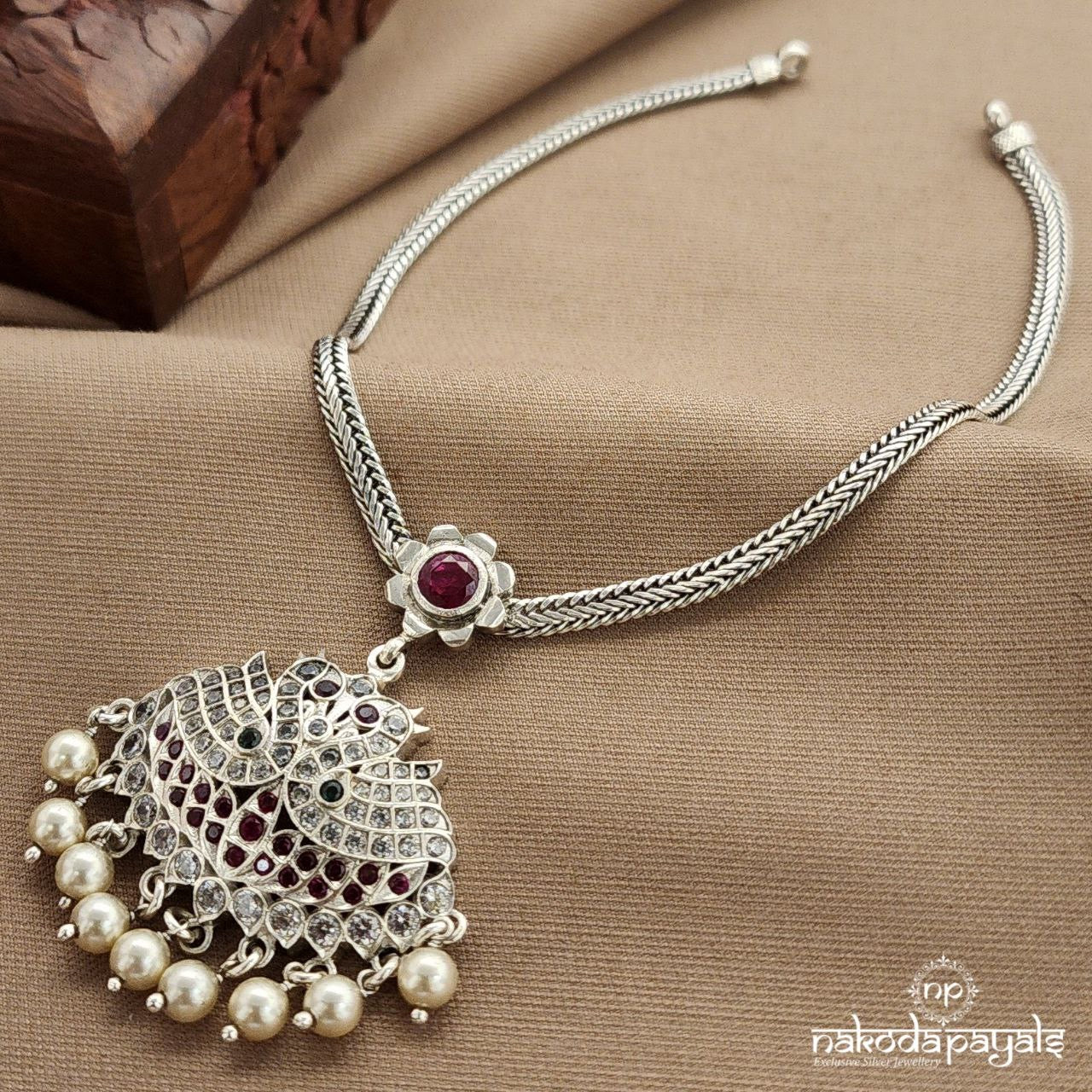 Pink Pearl Drops Neckpiece (N11301)