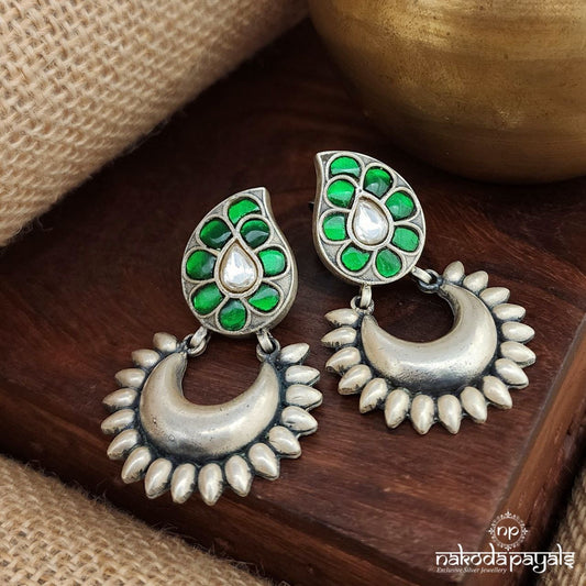 Green Mango Kundan Chandbali (C3569)