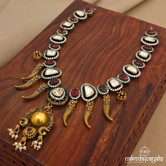 Ruby Moissanite Neckpiece (Gn10498)
