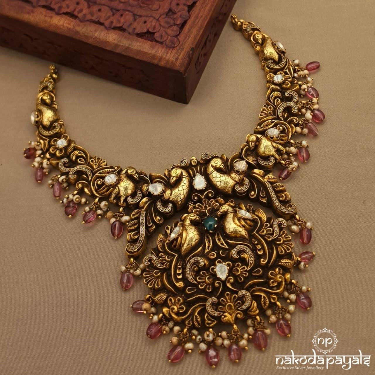 Royal Moissanite Neckpiece (Gn10276)