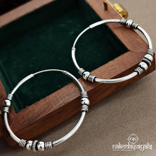 Loop Luxe Ball Hoops Earrings (St3621)