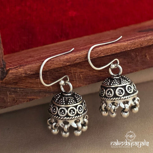 Simple Oxidised Earrings (H1738)