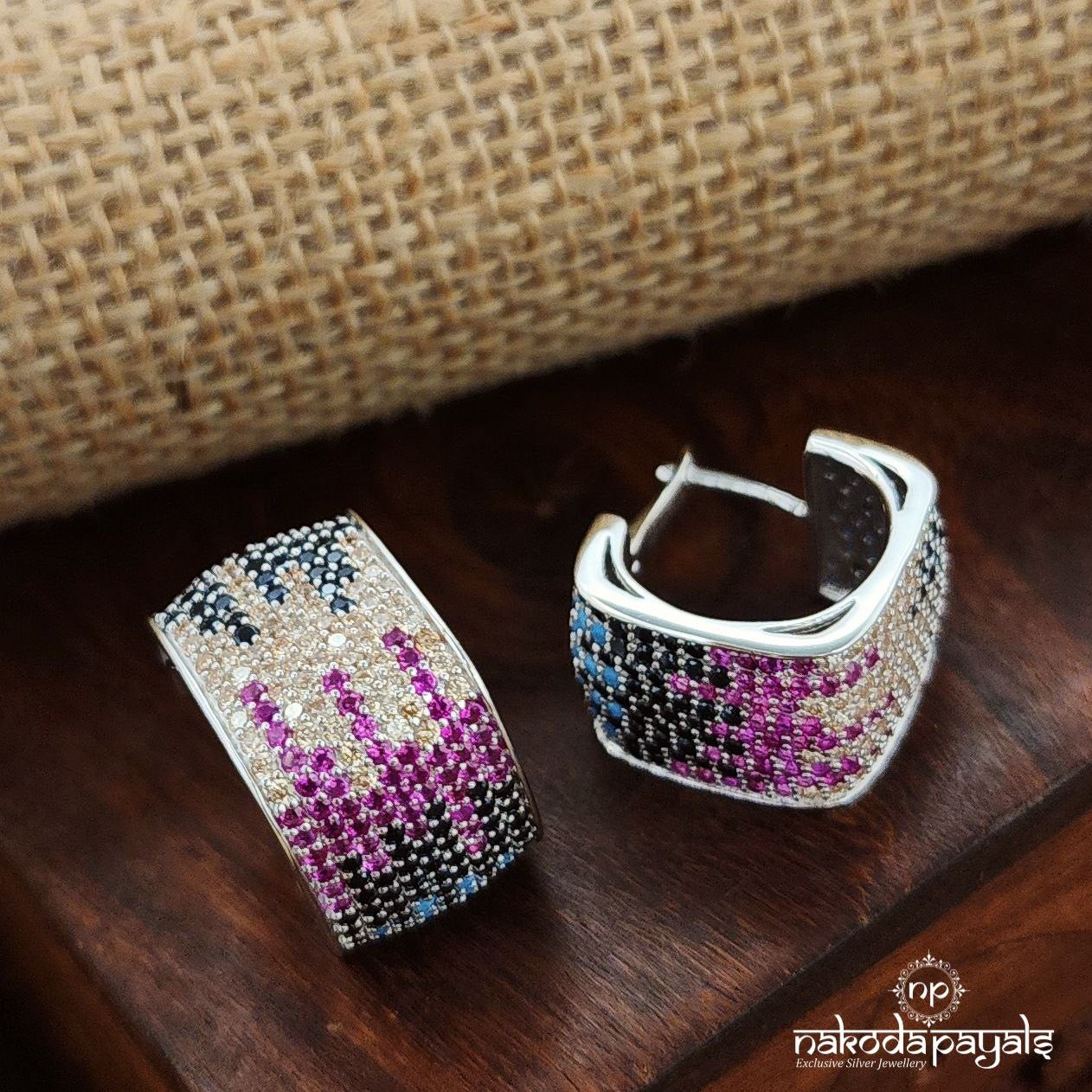 Multicoloured Glimmer Earrings (St3629)