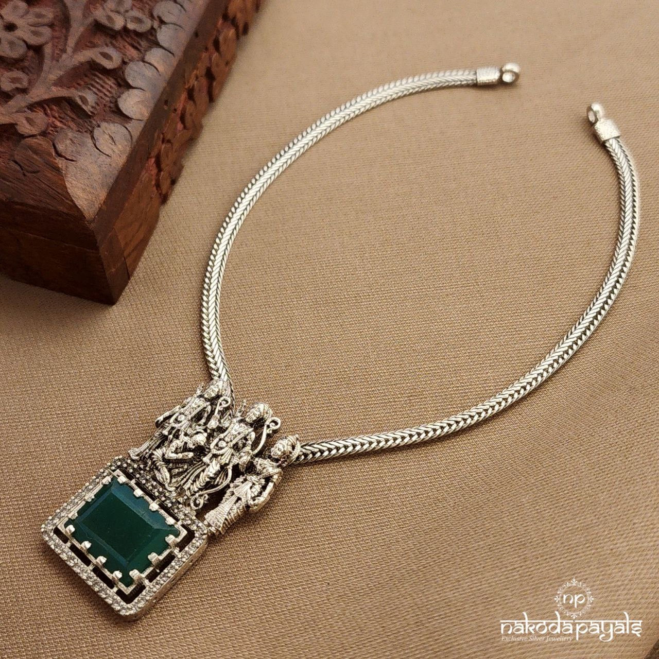 Ram Darbaar Green  Neckpiece (N11326)