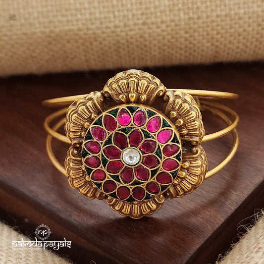 Pink Blush Rose Adjustable Kada (Gk3169)