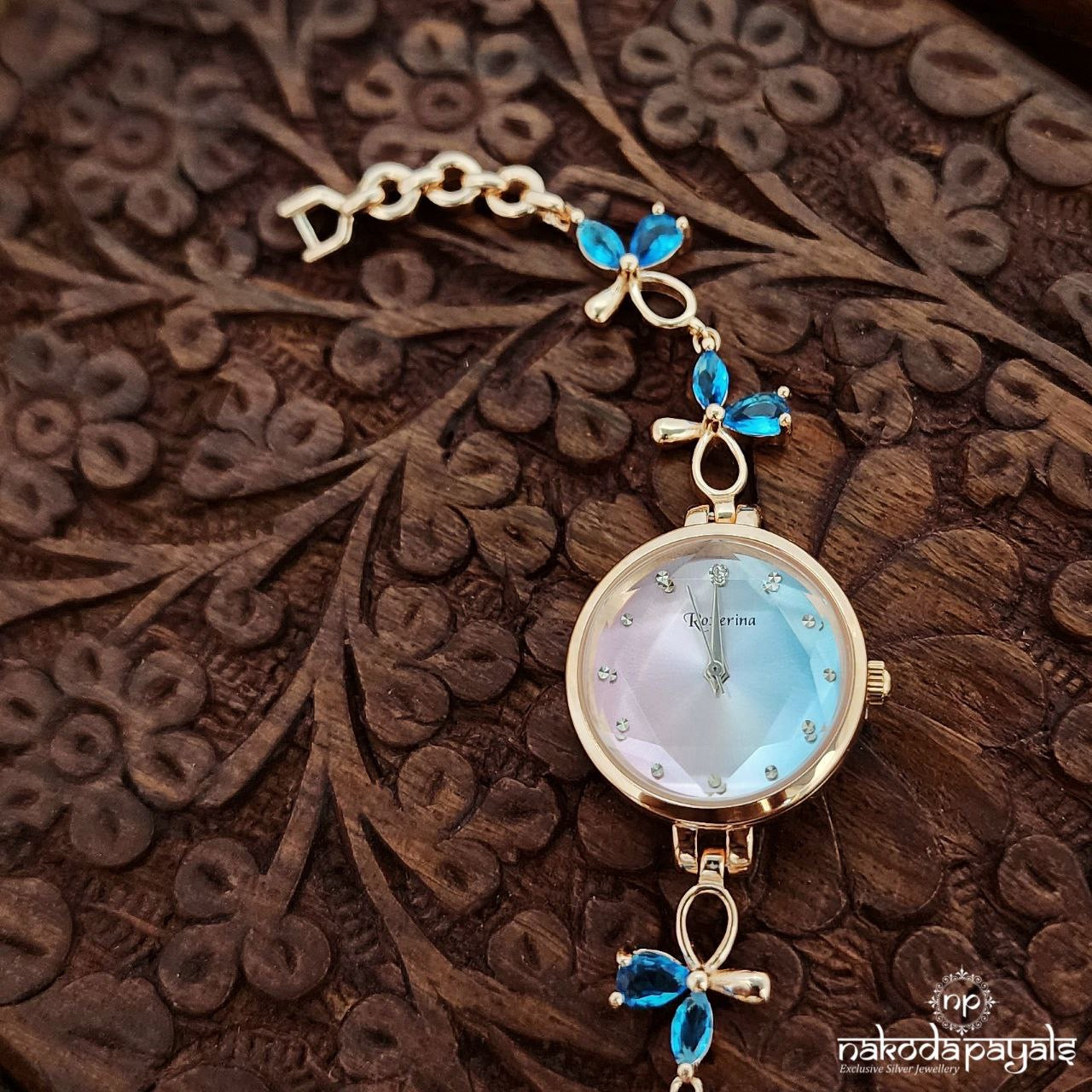 Butterfly Bow Rose Gold Watch (W0257)