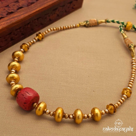 Coral Pearl Neckpiece (Gn10340)