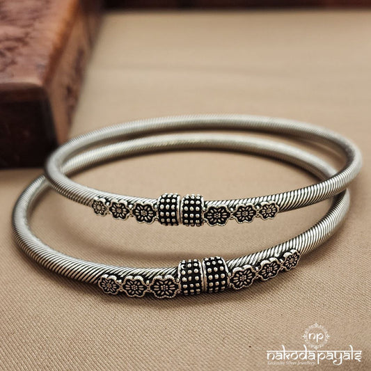 Floral Ball Ankle Kada Pair (A2331)