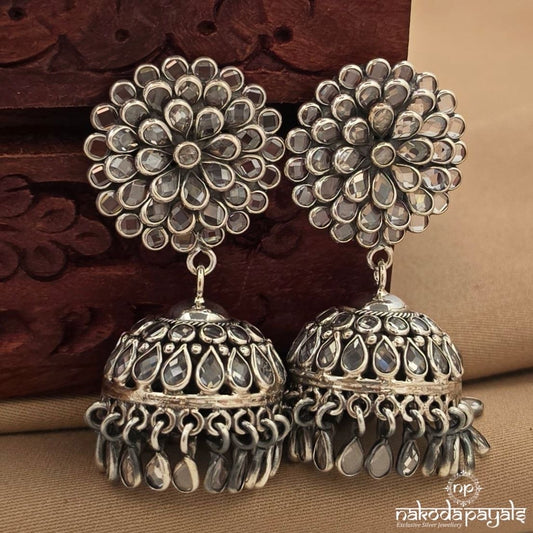 Sparkling Floral Jhumka (J1703)