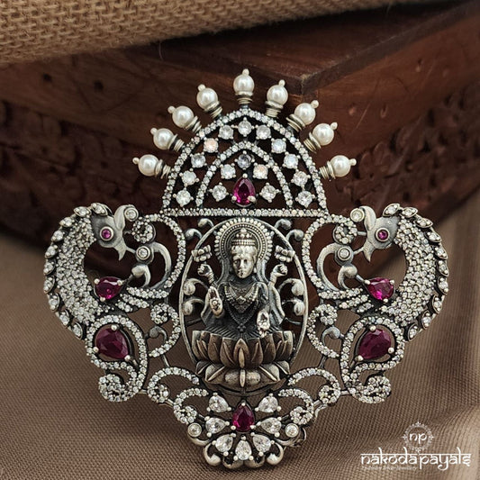 Pink Twin Peacock Pendant (P2511)