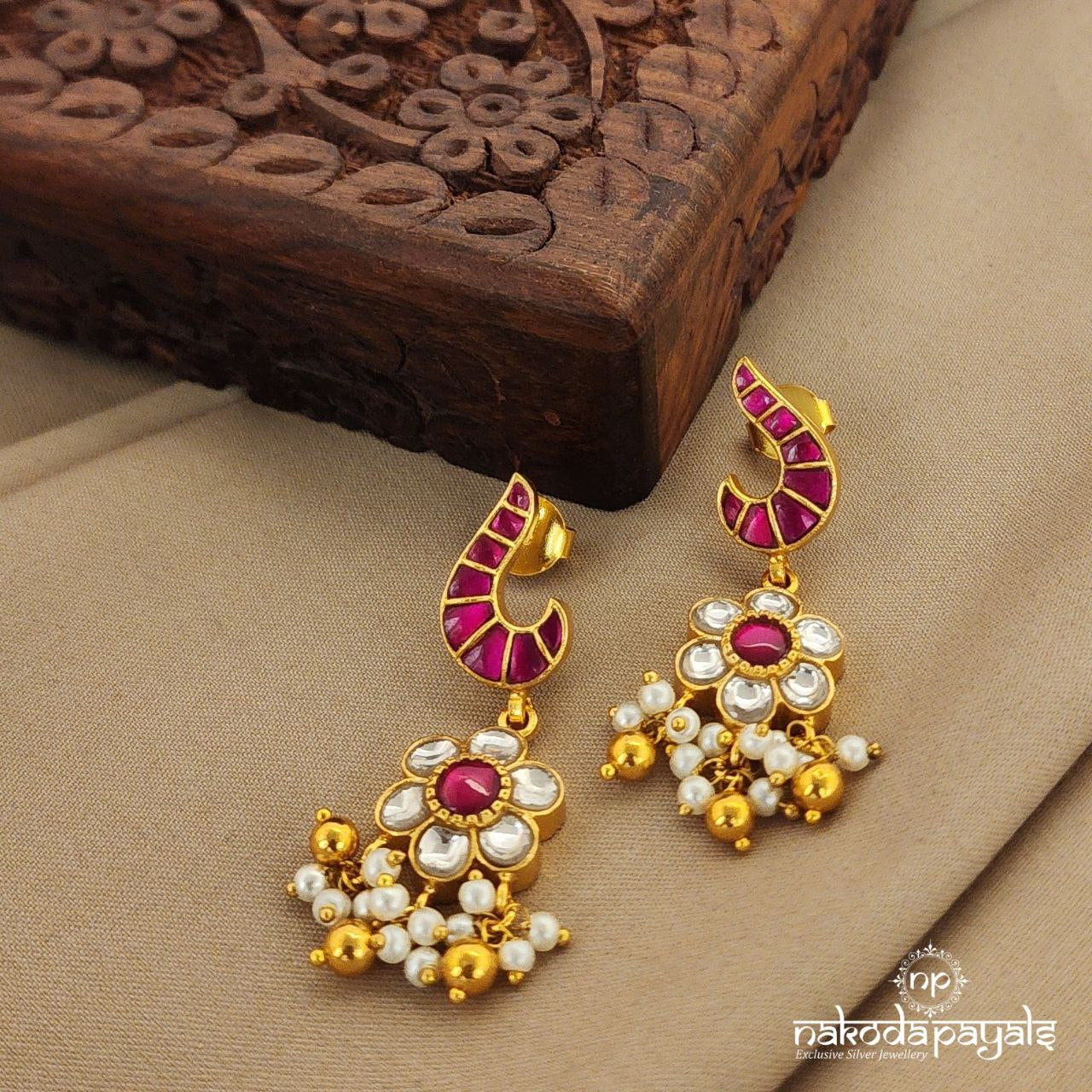 Blooming Kundan Earring (Ge7704)