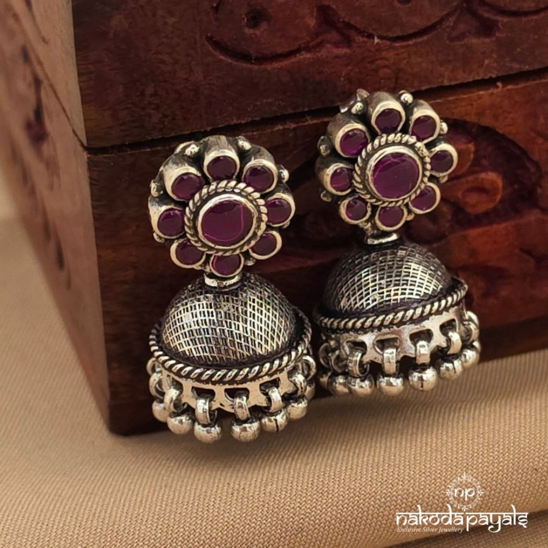 Pink Dot Jhumka (J1817)