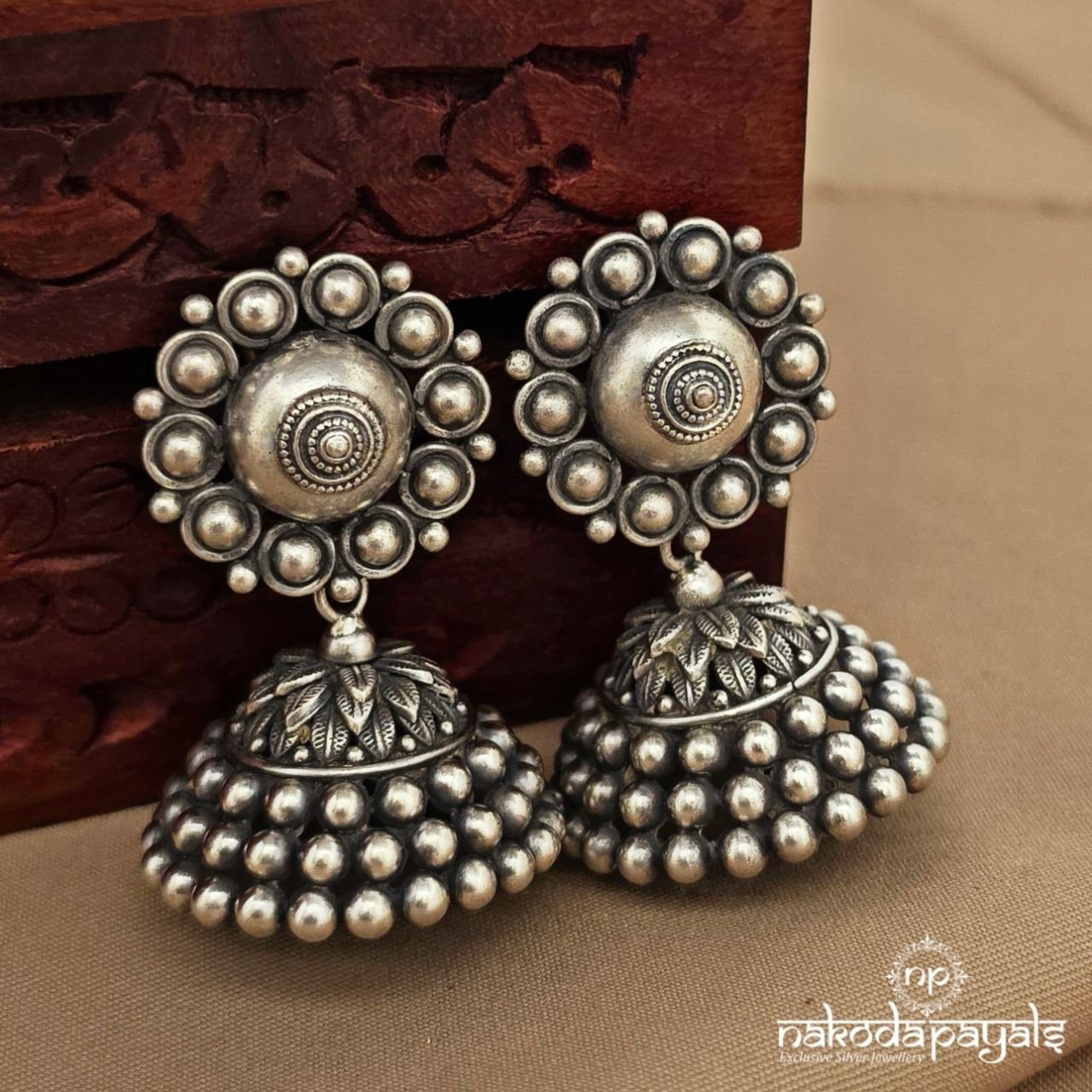 Floral Ball Jhumka (J1677)