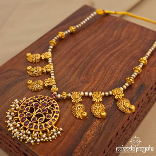 Floral Drop Neckpiece (Gn10480)