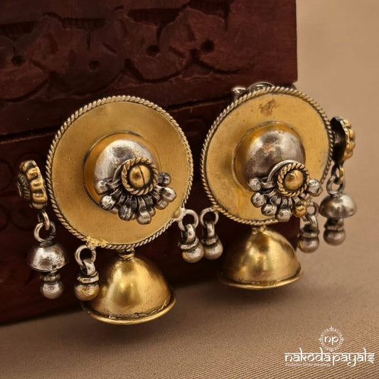 Pretty Bell Dual Tone Earrings (C4073)