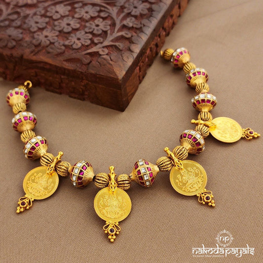 Kundan Lakshmi Coin Neckpiece (Gn9740)