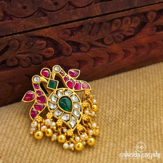 Twin Birdie Kundan Pendant (Gp2443)