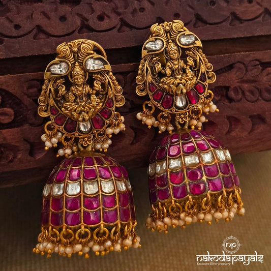 Divine Kundan Jhumka (Ge11040)
