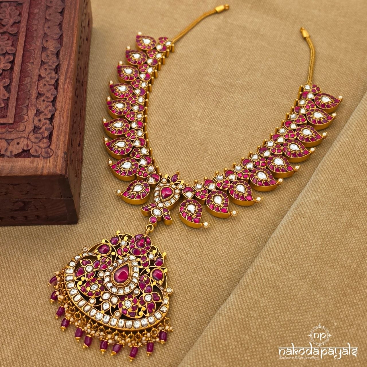 Mango Reversible Kundan Neckpiece (Gn10509P)