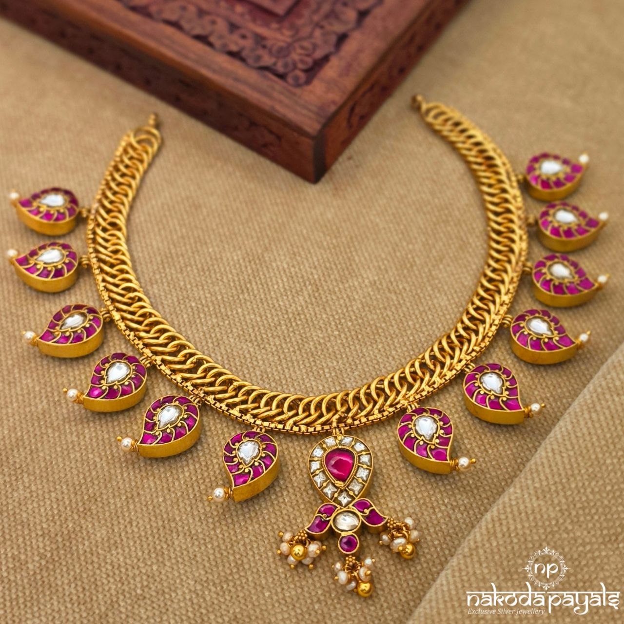 Mango Reversible Kundan Neckpiece (Gn10511P)