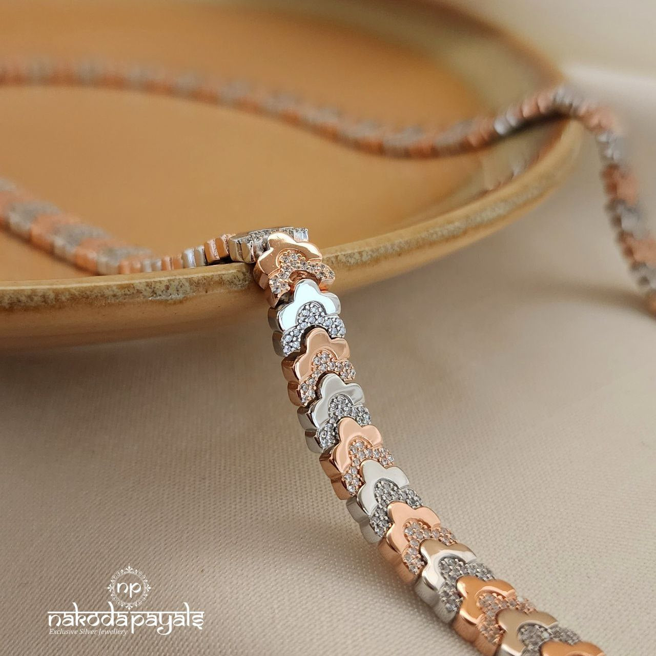 Fusion Link Rose Gold Men’s Neckchain (Mc0881)