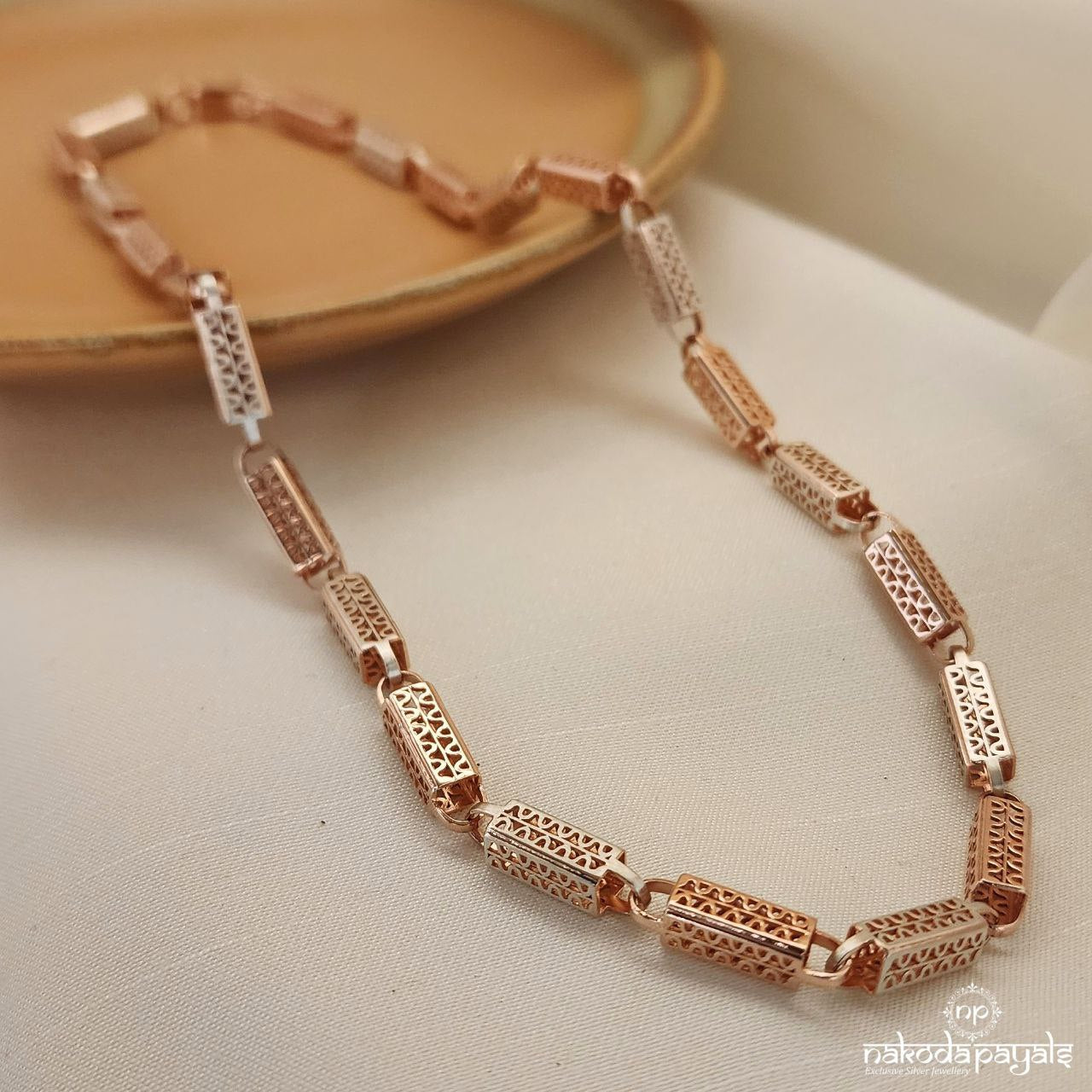 Rose Gold Urban Link Men’s Neckchain (Mc0868)