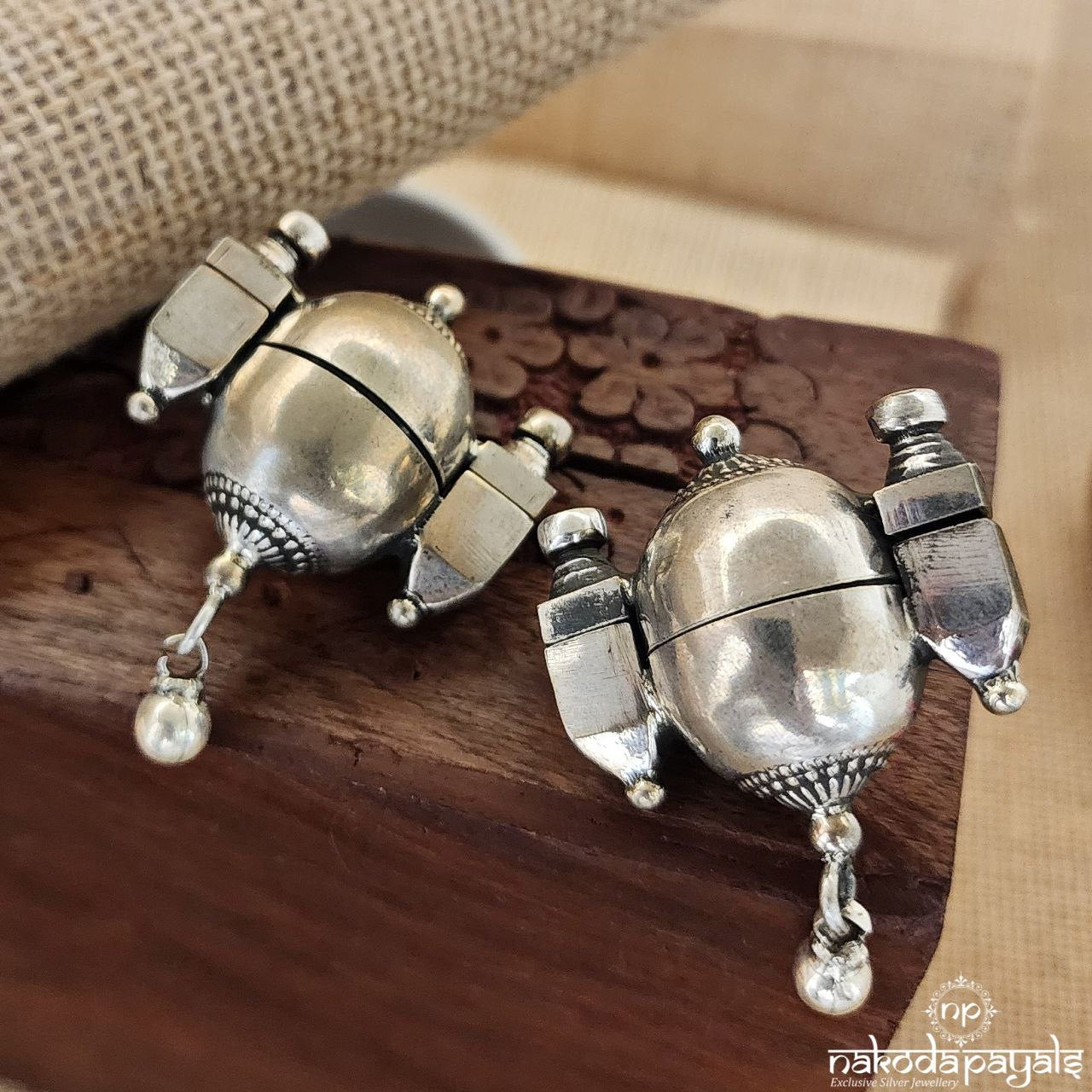 Vintage Openable Box Earrings (S9331)