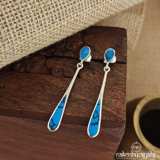 Blue Drift MOP Earrings (St3032)