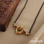 Red Cut Stone Ganesha Mangalsutra (Ms0510)