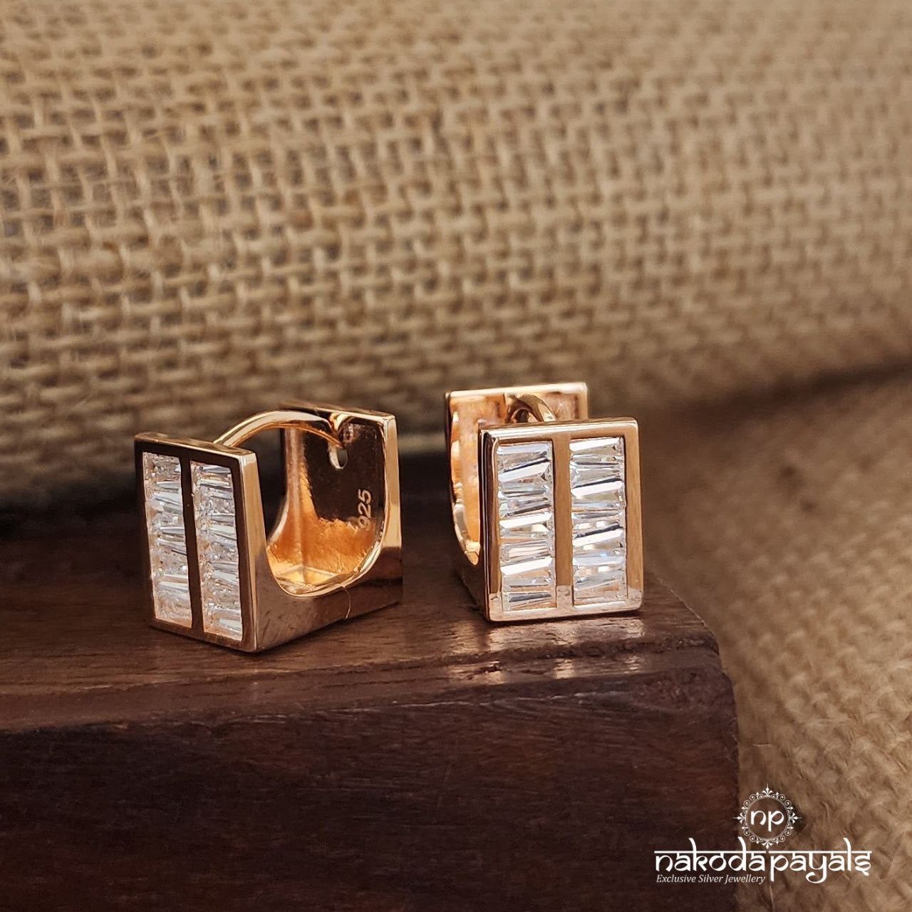 Classic Rose Gold Studs (St3001)