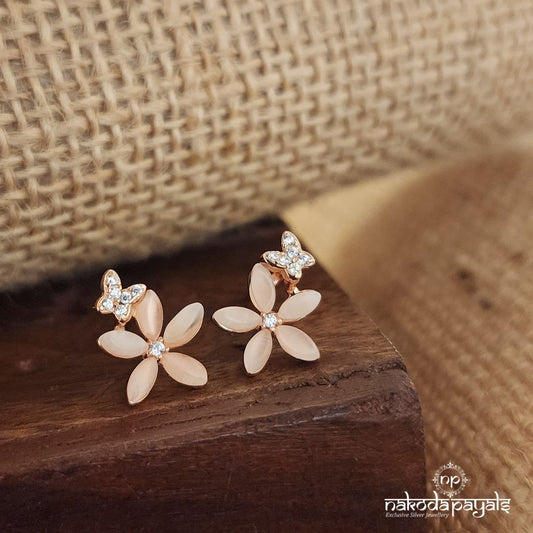 Petal Wing MOP Rose Gold Studs (St3021)