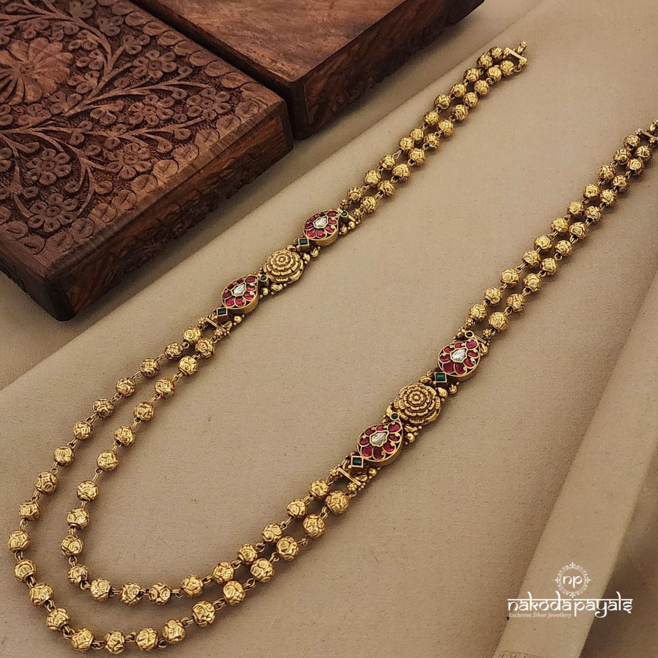 Ball Flower Long Neckpiece (Gn7210)