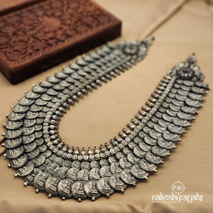 Long And Broad Coined Neckpiece (N9604)