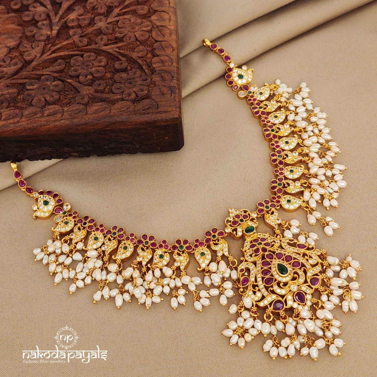 Guttapusalu Mango Neckpiece (Gn7242)