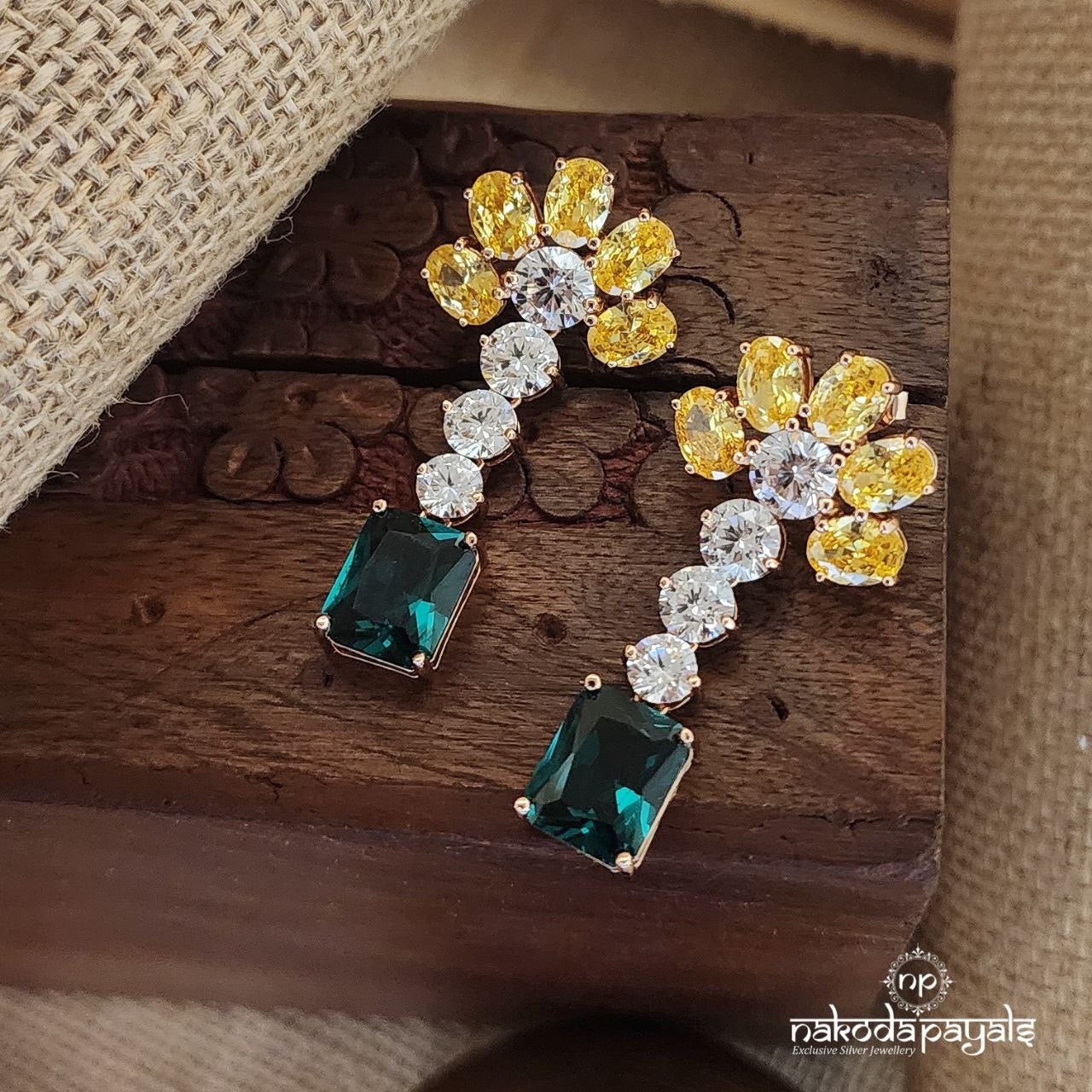 Sage Daze Rosegold Earrings (St2229)