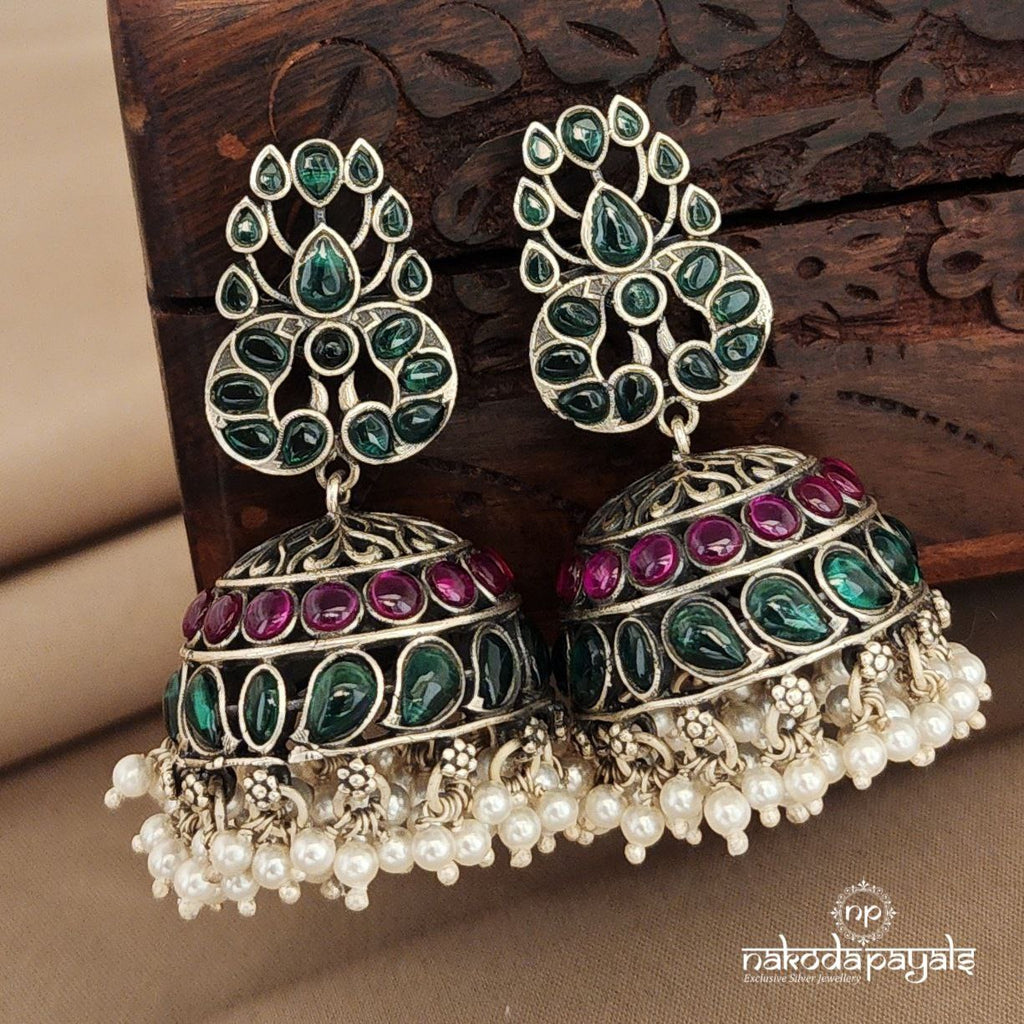 Grand Green Jhumka (J5566)