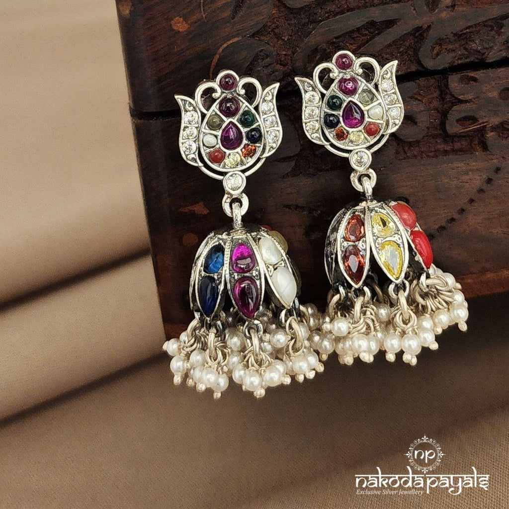 Traditional Navratan Jhumka (J7781)