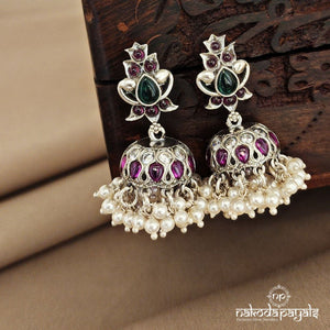 Traditional Pink Pearled Jhumka (J7788)