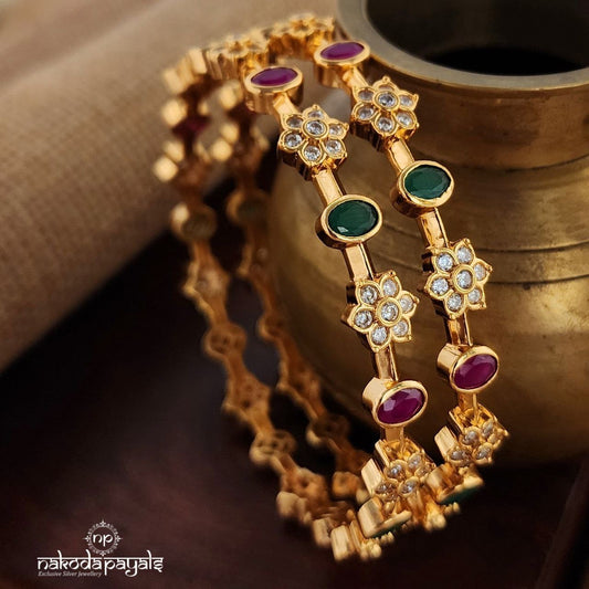 Sparkling Kemp Bangles Pair (Gk2941)