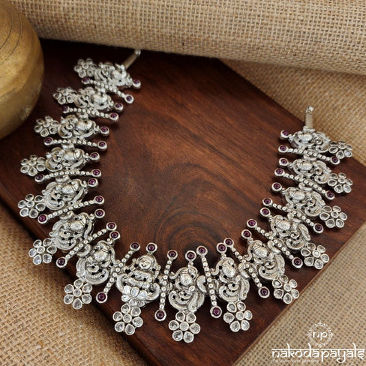 Peacock Floral Neckpiece (N10279)