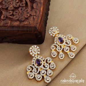 Amethyst CZ Chandbali (Ge7764)