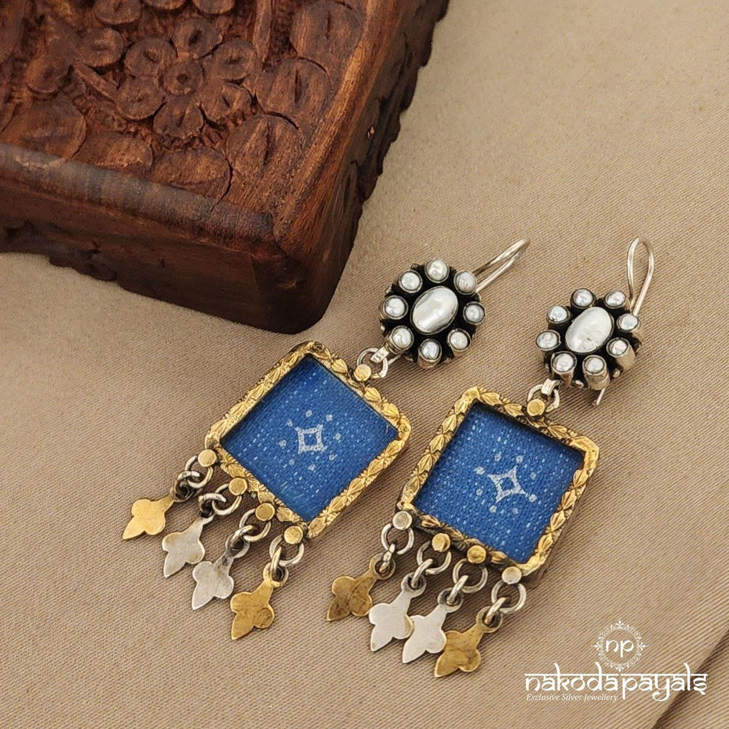 Aqua Square Dual Tone Jhumka (Dt1125)