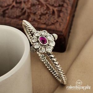 Red Floral Openable Single Kada 2.4 (K4645)