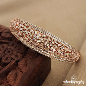 Graceful Rose Gold Single Openable Kada (Sk1010)