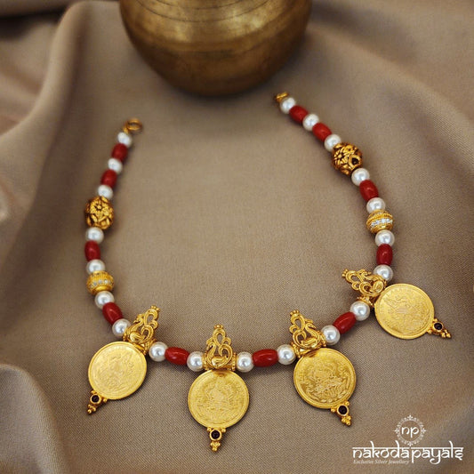 Gracious Peacock Coined Neckpiece (Gn8471)