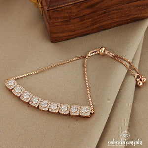 Nine Cube Rosegold Bracelet (Br1522)