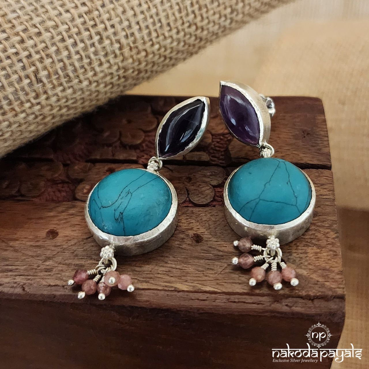 Turquoise Pastel Drops Earrings (C3113)