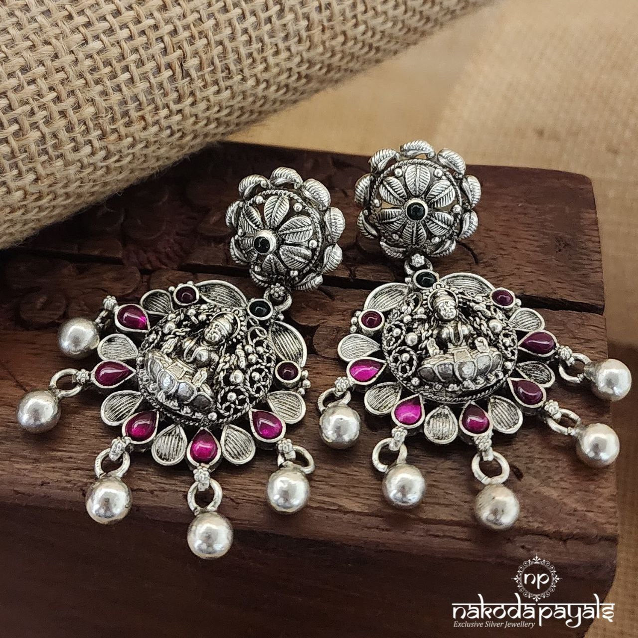 Gulaab Ball Drops Chandbali (C3084)
