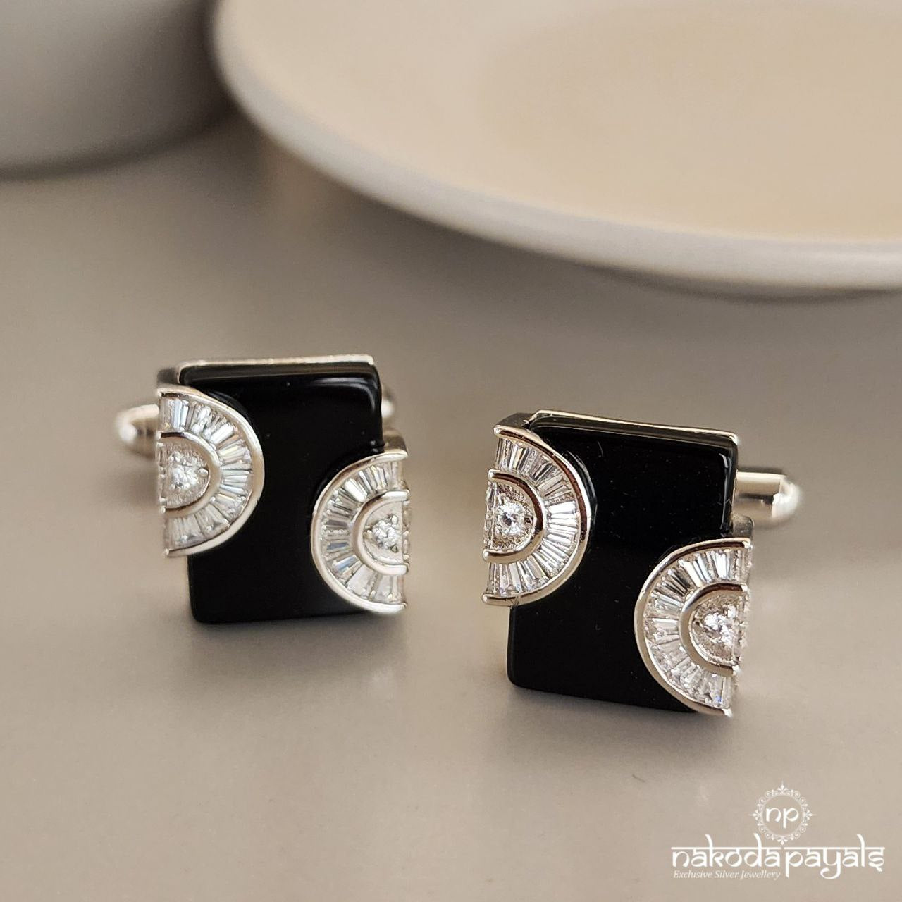 Sparkling Black Cufflinks (CF0196)